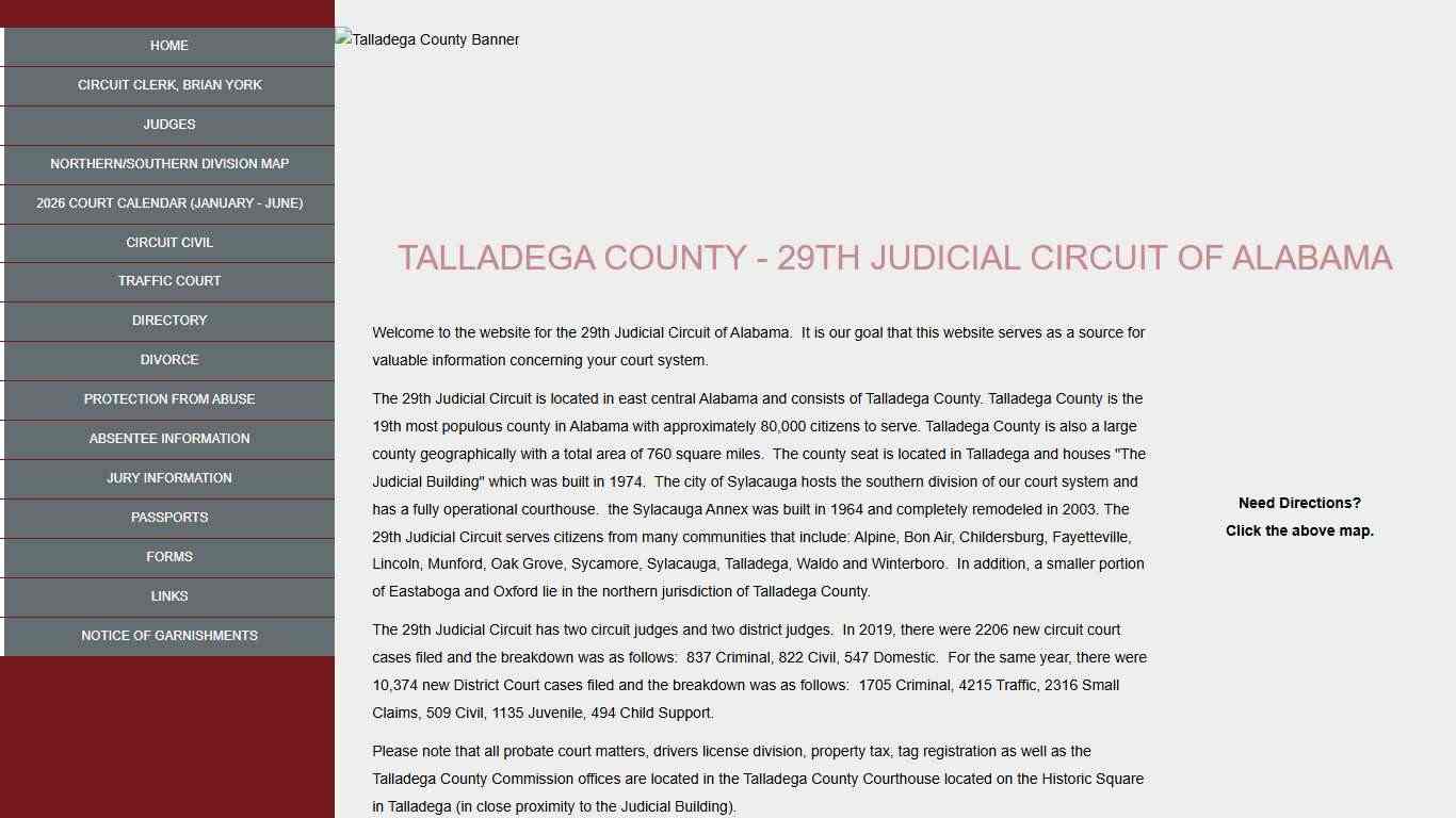 Talladega County - Twenty-Ninth Circuit Court of Alabama